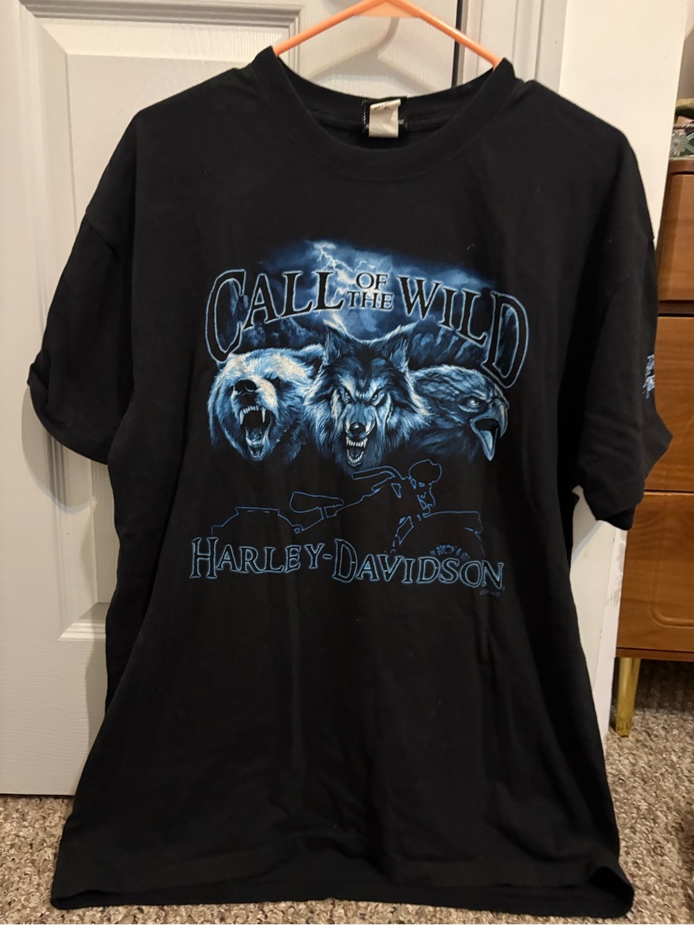 Used Harley Davidson Men’s XL Call of the Wild Alaska T-Shirt